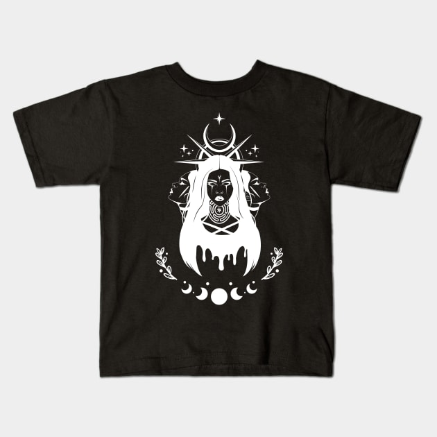 Hecate Witch Goddess Kids T-Shirt by soulfulprintss8